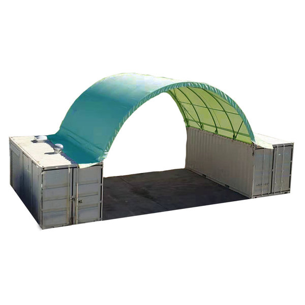 Container Shelter - 4 Arches L 6m x W 8m x H 3.6m